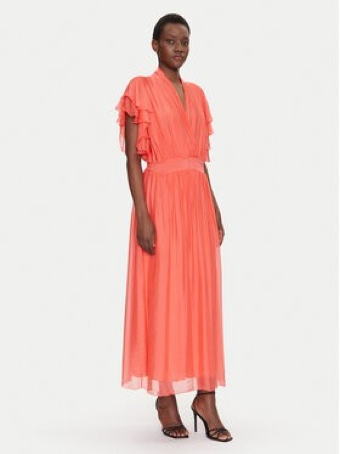 Dixie Sukienka letnia A207W017A Koralowy Regular Fit