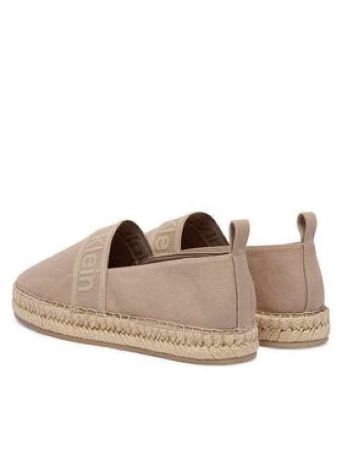 Calvin Klein Espadryle Logo Webbing HW0HW02934 Beżowy
