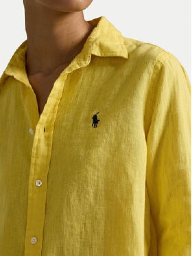 Polo Ralph Lauren Koszula 211970730502 Żółty Regular Fit