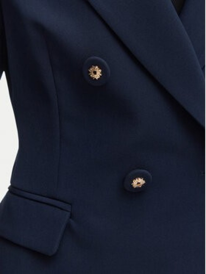 Rinascimento Marynarka CFC0127894003 Granatowy Slim Fit