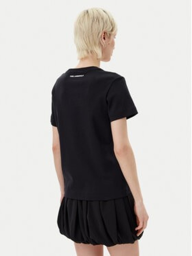KARL LAGERFELD T-Shirt A1W17130 Czarny Regular Fit