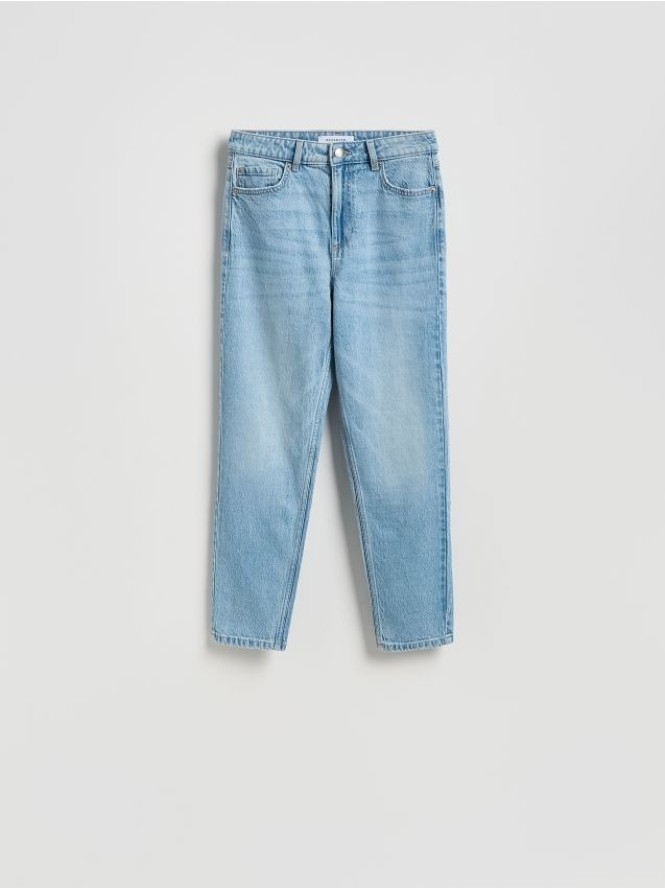 Jeansy mom comfort - niebieski