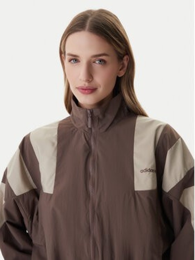 adidas Bluza Blocked Washed KD8787 Brązowy Oversize