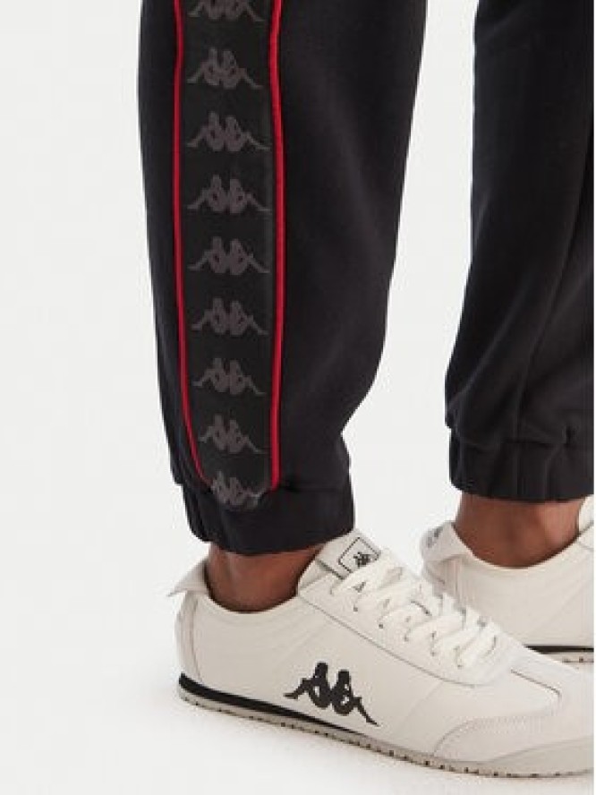 Kappa Spodnie dresowe Banda Adina 311M8HW Czarny Regular Fit
