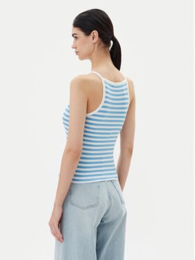 Pieces Top Jane 17155477 Niebieski Slim Fit