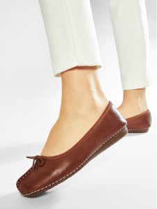 Clarks Baleriny Freckle Ice 203529304 Brązowy