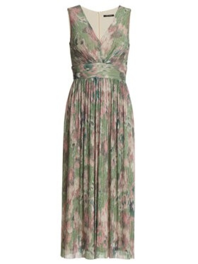 Swing Sukienka koktajlowa 5AK06100 Zielony Regular Fit