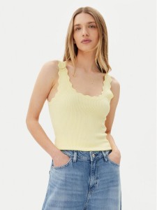 JDY Top Nanna 15290585 Żółty Slim Fit
