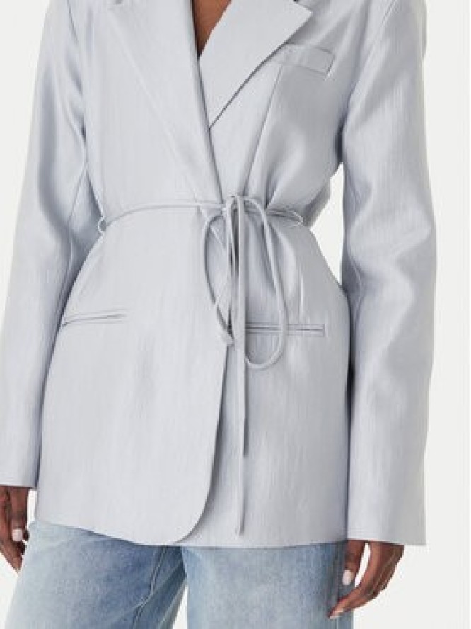 Eleh Marynarka SS260402 Błękitny Relaxed Fit