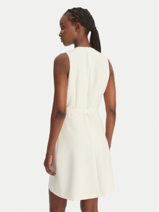 HUGO Sukienka koktajlowa Kidenna 50559186 Écru Regular Fit