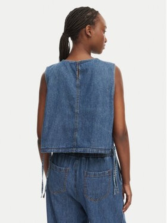 Tommy Jeans Top DW0DW22609 Niebieski Regular Fit