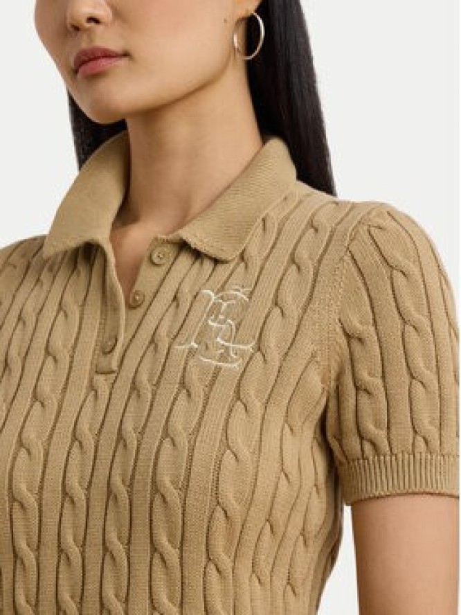 LAUREN RALPH LAUREN Sweter 200932224011 Beżowy Slim Fit