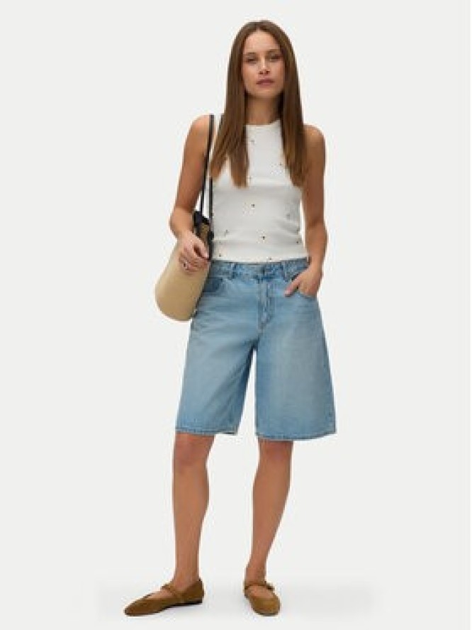 Vero Moda Top Naja 10341964 Biały Slim Fit