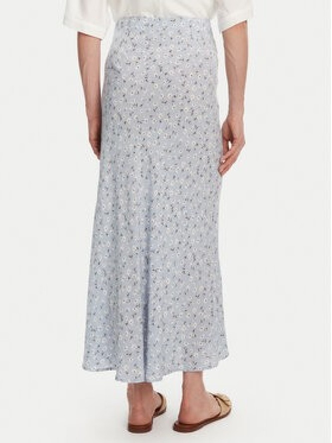 Pieces Spódnica midi Nya 17147811 Błękitny Regular Fit