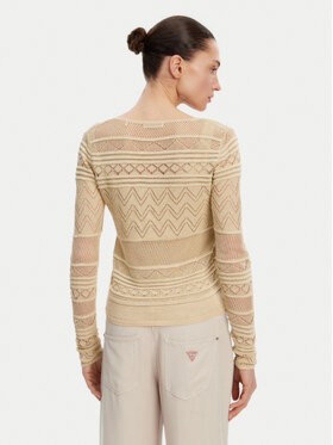 Guess Kardigan W5GR15 Z3E22 Beżowy Regular Fit