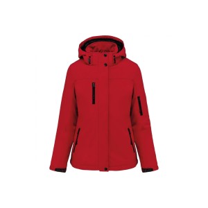 Kurtka damska z kapturem, ocieplana, softshell Kariban