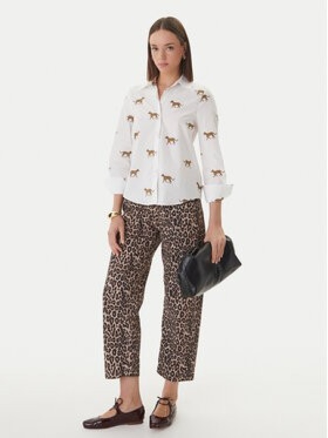 LOLA CASADEMUNT Koszula LS2615059 Biały Regular Fit