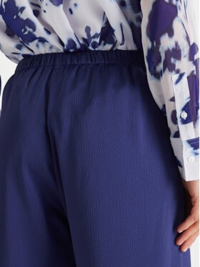 Calvin Klein Spodnie materiałowe LV044F611G Granatowy Regular Fit