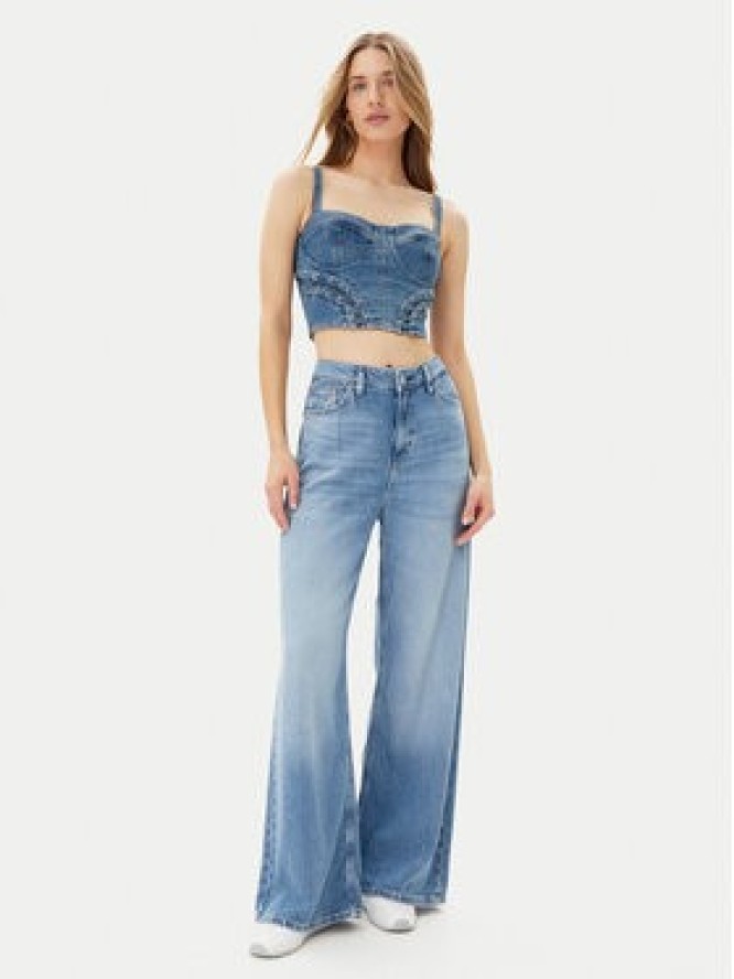 Guess Top W5GH86 D4H7C Niebieski Regular Fit