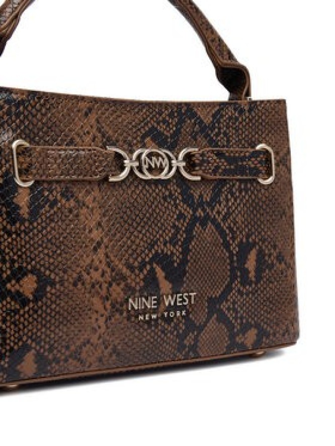 Nine West Torebka EO-CITY GRACE-LDA9420 SNAKE Brązowy