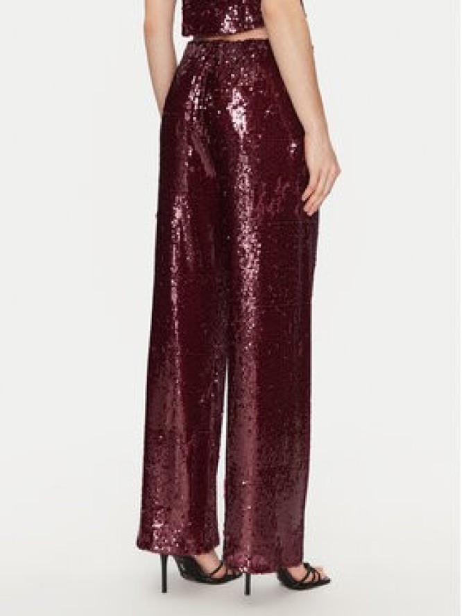 Haveone Spodnie materiałowe PGE-M236 Bordowy Regular Fit