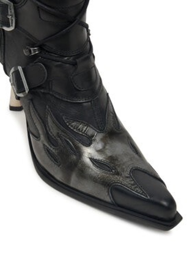 NEW ROCK Botki M-9591-S3 Czarny