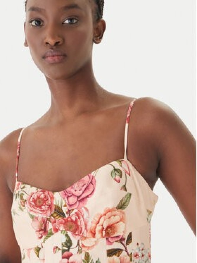 Guess Sukienka koktajlowa W6GKAF W2558 Różowy Regular Fit