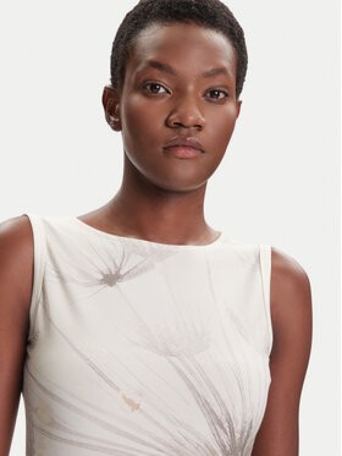 Desigual Top Bruma 25WWTK21 Écru Regular Fit