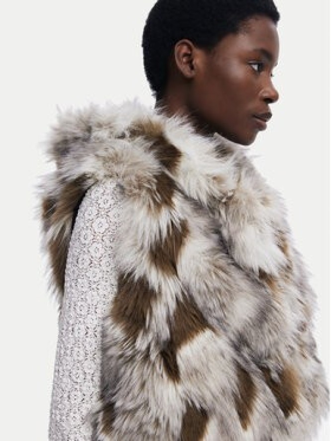 Desigual Bezrękawnik Bunny 25WWEW57 Beżowy Regular Fit