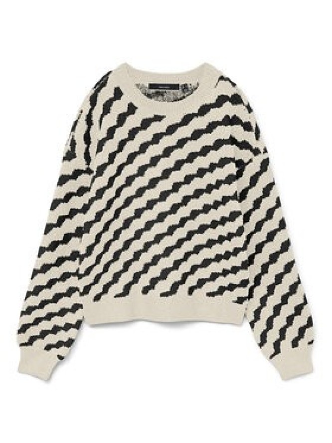 Vero Moda Sweter Lara 10310862 Beżowy Regular Fit
