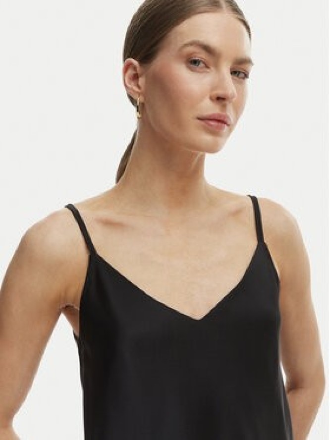 Rinascimento Top CFC0127685003 Czarny Regular Fit