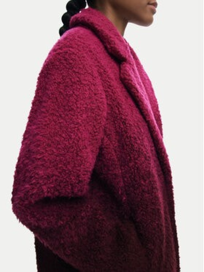 Desigual Płaszcz zimowy Icecream 25WWEW64 Różowy Relaxed Fit