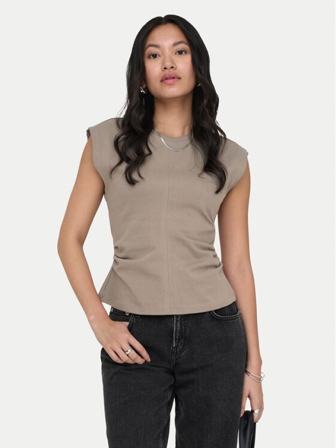 ONLY T-Shirt Marie 15372452 Szary Regular Fit