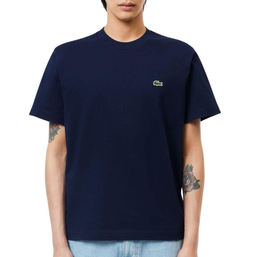Koszulki Lacoste Model Th7318 Tee-shirt Kolor Niebieski