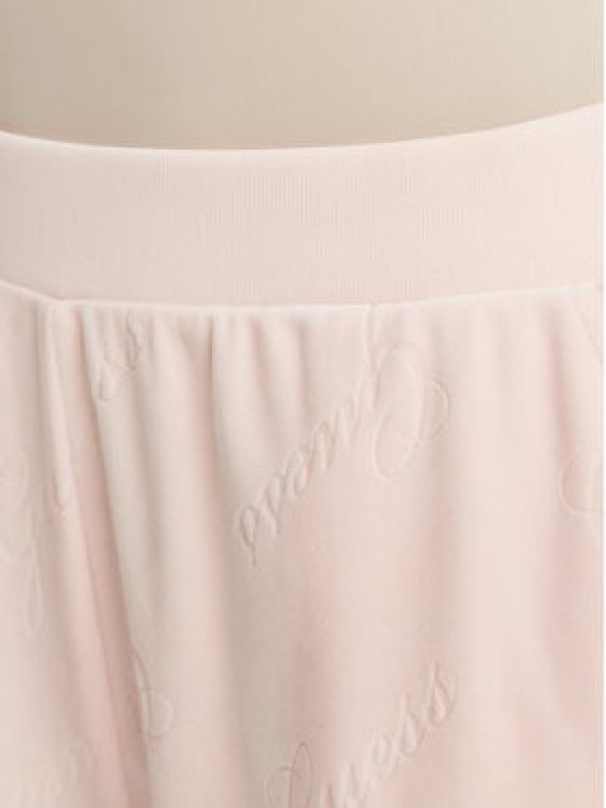Guess Spodnie dresowe O6BB07 K5063 Różowy jasny Regular Fit