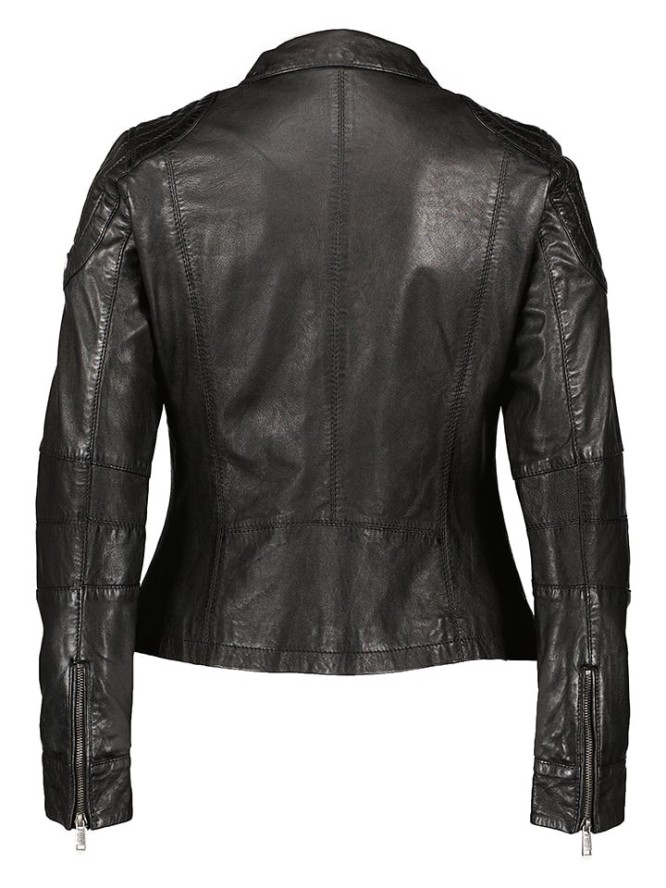 HIS Skórzana kurtka w kolorze czarnym rozmiar: 42