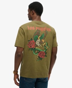 superdry Tattoo Loose T-Shirt – relaxed fit, 100% bawełna