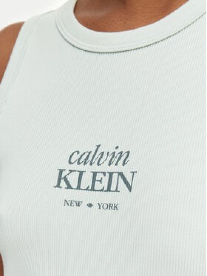 Calvin Klein Jeans Top LV047F239G Zielony jasny Slim Fit
