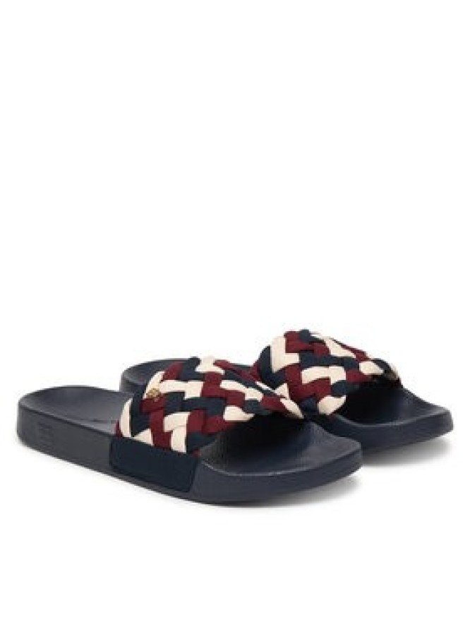 Tommy Hilfiger Klapki Th Braided Pool Slide FW0FW09203 Kolorowy