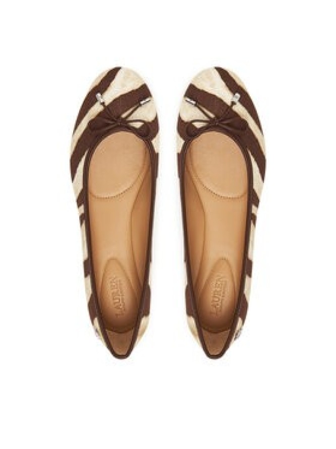 LAUREN RALPH LAUREN Baleriny Jayna 802974360001 Brązowy