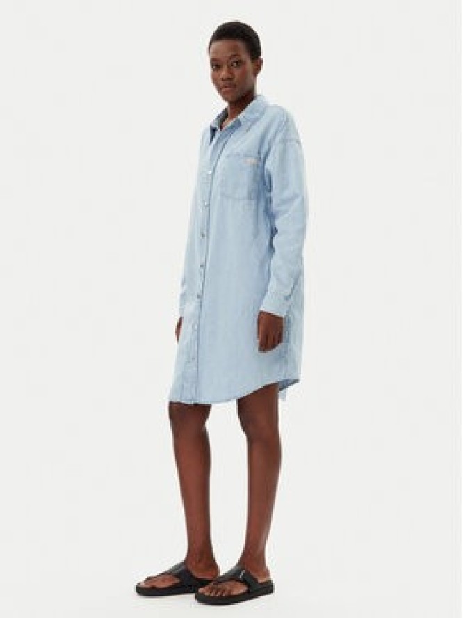 Calvin Klein Jeans Sukienka jeansowa J20J225172 Niebieski Relaxed Fit