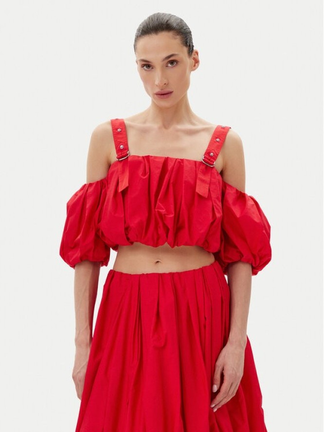 PINKO Top 105176 A2LD Czerwony Regular Fit