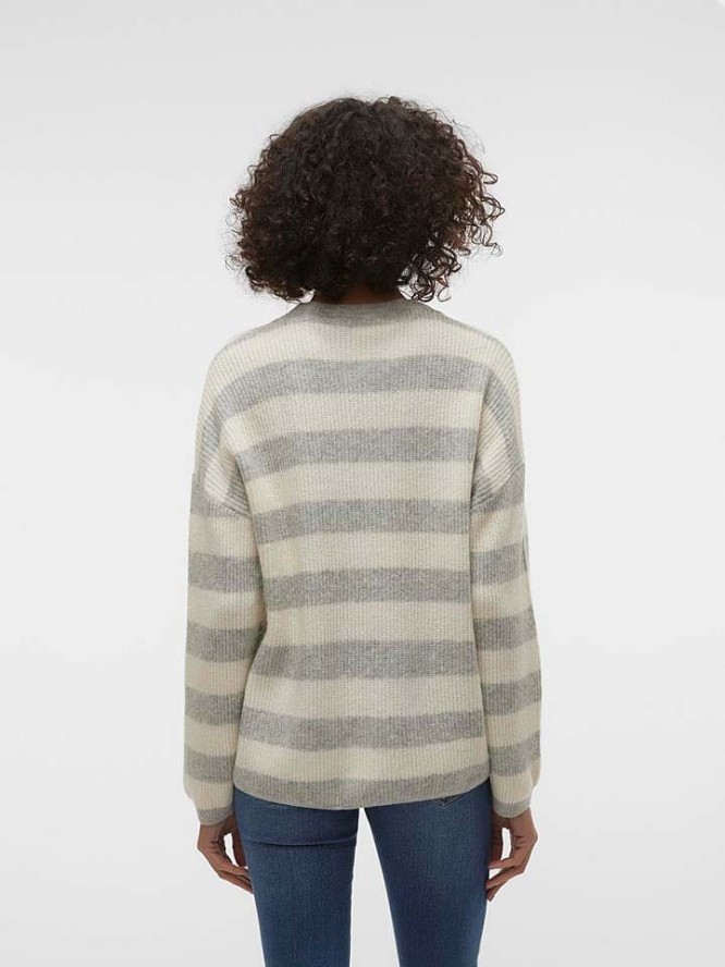 Vero Moda Sweter w kolorze szaro-kremowym rozmiar: M
