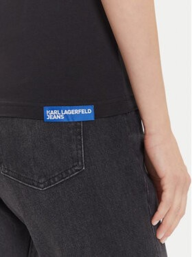Karl Lagerfeld Jeans T-Shirt A2W17097 Czarny Regular Fit