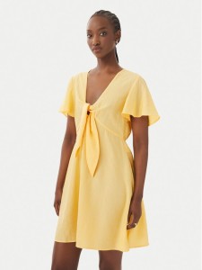 Vero Moda Sukienka codzienna Vira 10340739 Żółty Regular Fit