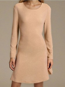 Elegancka sukienka mini - złoty