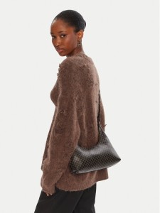 Calvin Klein Torebka Emblem Aop Conv Shoulder Bag LV04F3298G Czarny