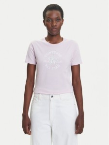 Converse T-Shirt Floral Chuck Taylor 10027751-A03 Różowy Regular Fit