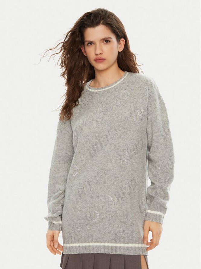 Liu Jo Sweter TF4173 MS55L Szary Regular Fit