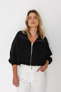 KURTKA ALEX CZARNA One size - Flawless